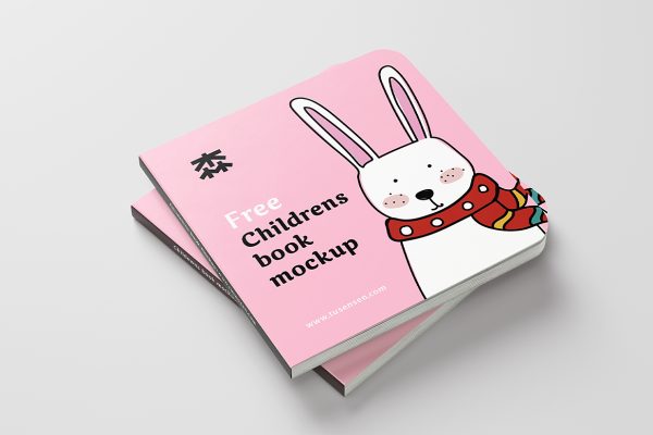 儿童绘本图书书籍样机mockup6组