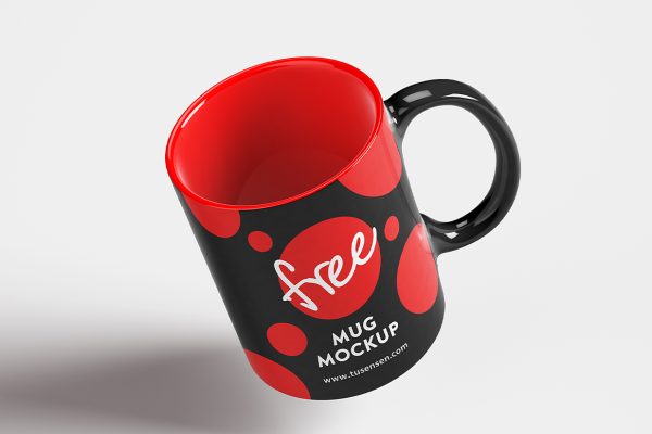 精致的马克杯咖啡杯样机mockup4组
