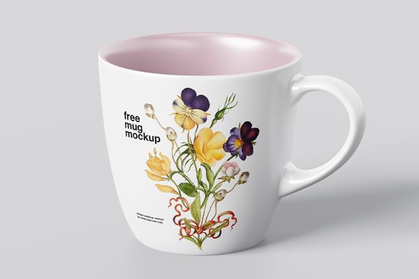 优雅的马克杯咖啡杯样机mockup4组