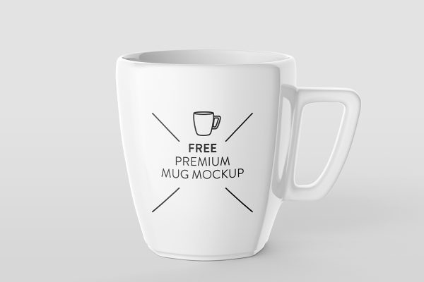 简约马克杯咖啡杯样机mockup