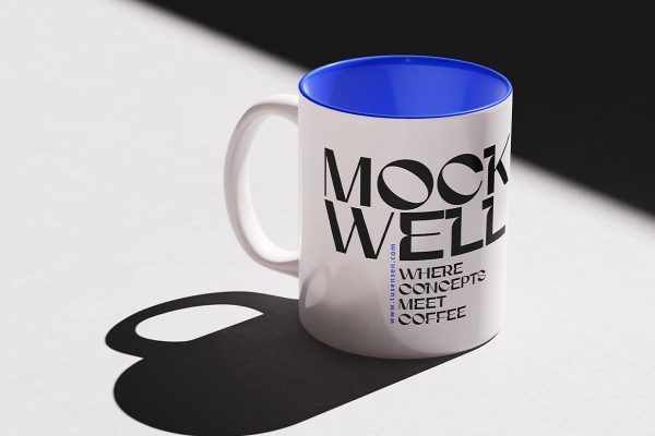 马克杯陶瓷杯咖啡杯样机mockup4组