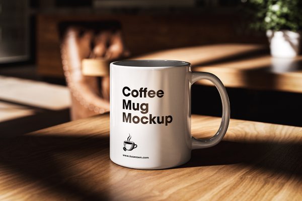 带场景的马克杯咖啡杯样机mockup5组