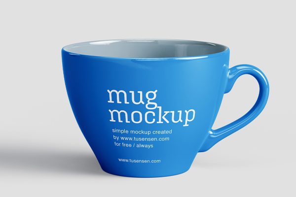 优雅的马克杯咖啡杯样机mockup5组