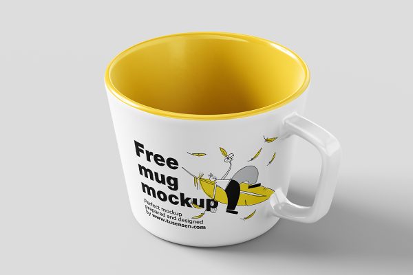 精致的马克杯咖啡杯样机mockup5组