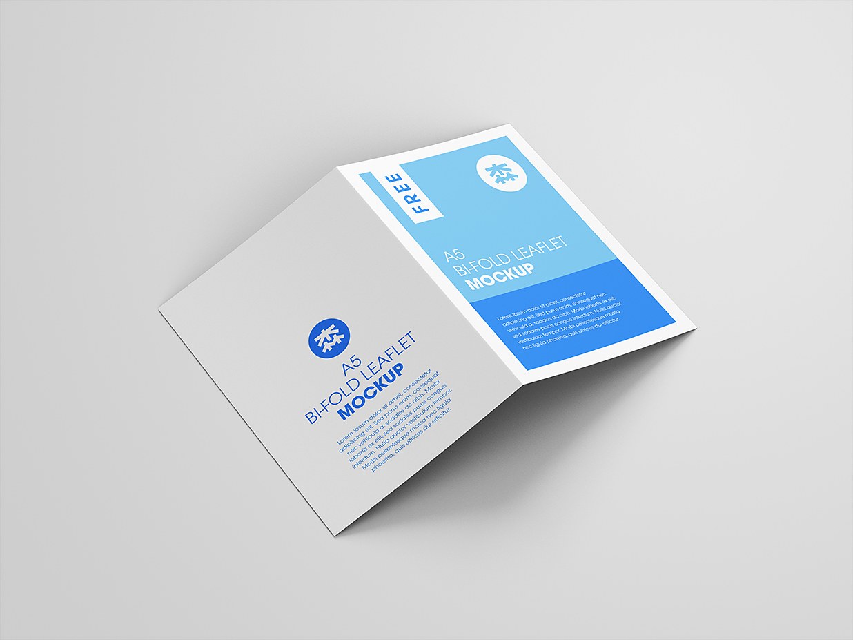 A5折页双折页样机mockup8组插图