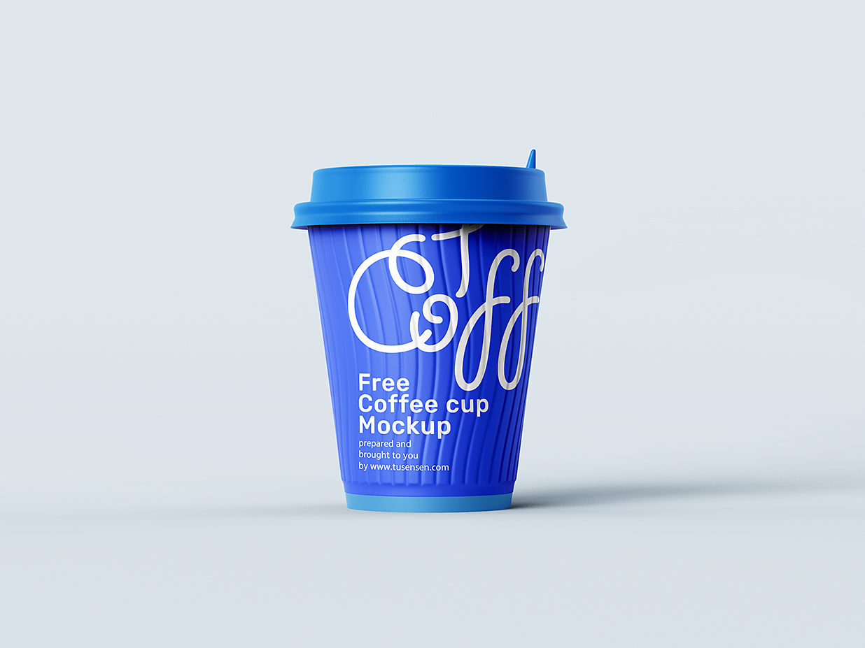 纸质咖啡杯饮品杯样机mockup4组插图