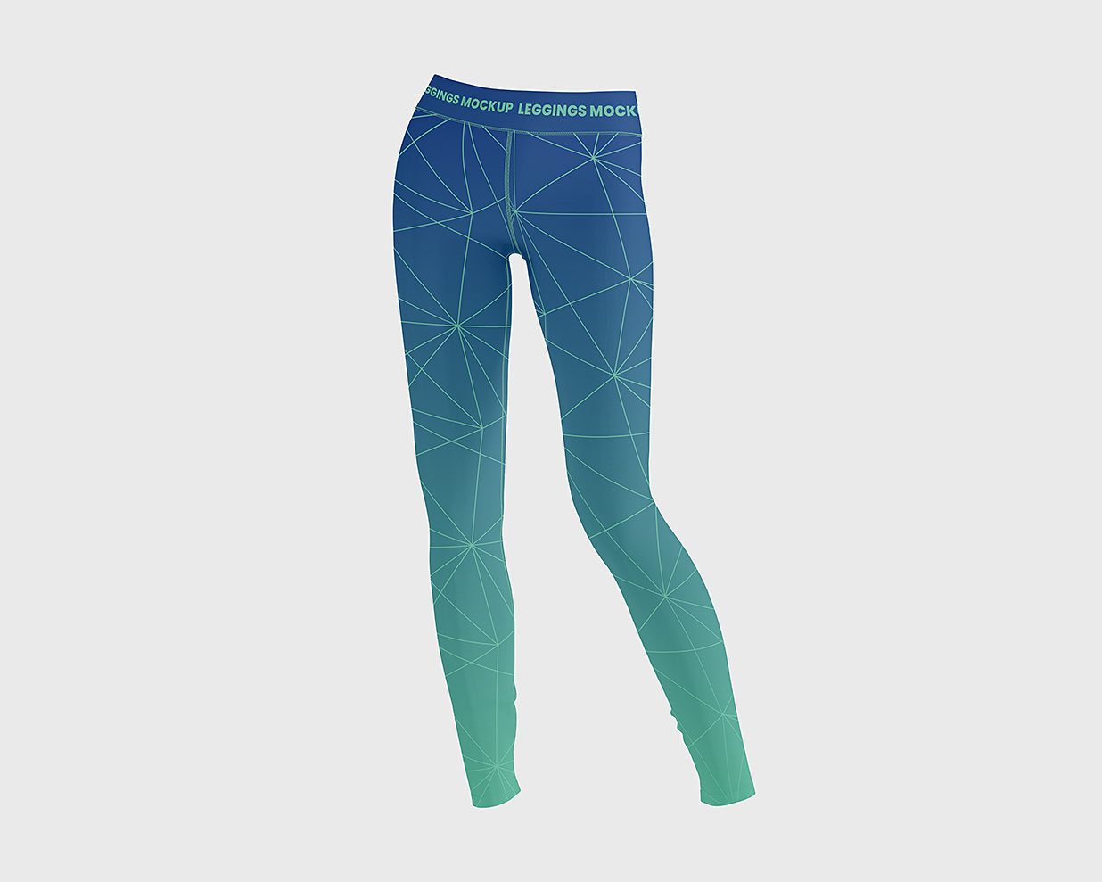 女性健身裤紧身裤瑜伽裤样机mockup3组插图1