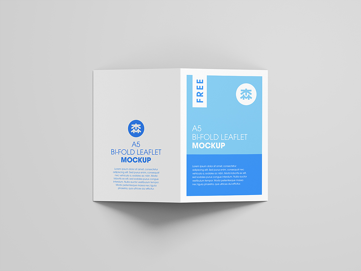 A5折页双折页样机mockup8组插图2