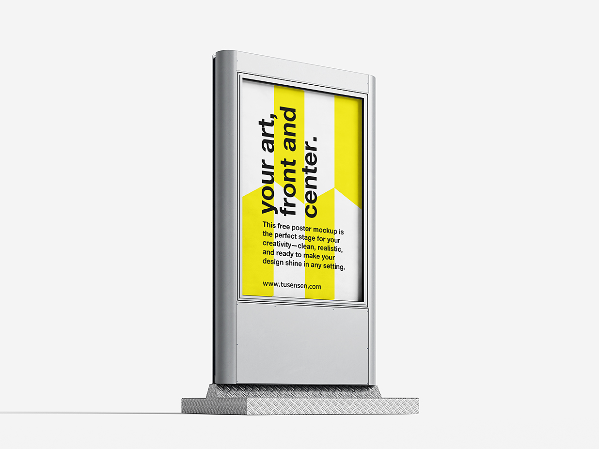 城市城市灯广告牌海报样机mockup4组插图2