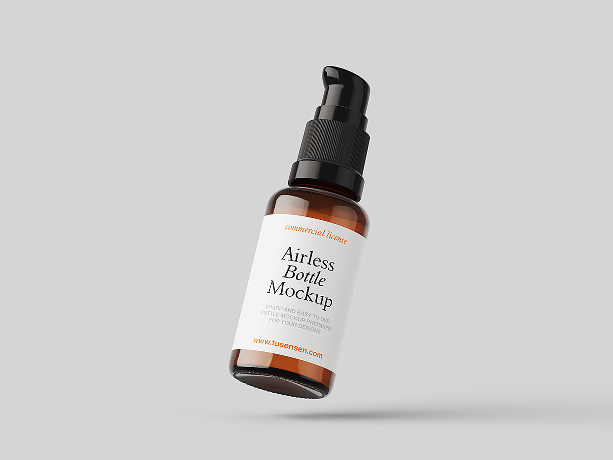 简约质感喷嘴瓶喷雾瓶包装样机mockup5组插图2