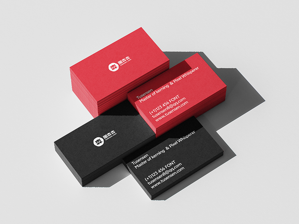 堆叠的名片样机mockup4组插图3 堆叠的名片样机mockup4组插图3