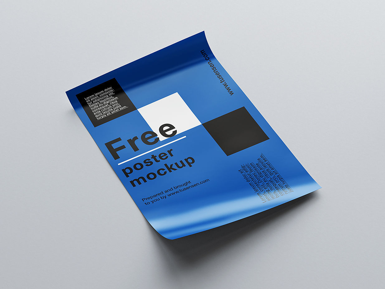 带纸筒的海报样机mockup11组插图4