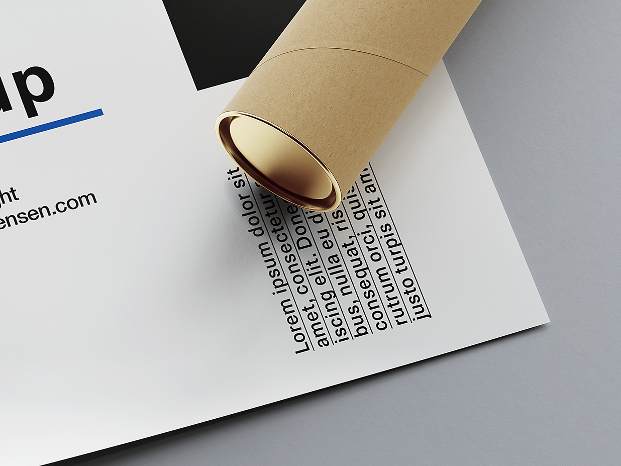 带纸筒的海报样机mockup11组插图5