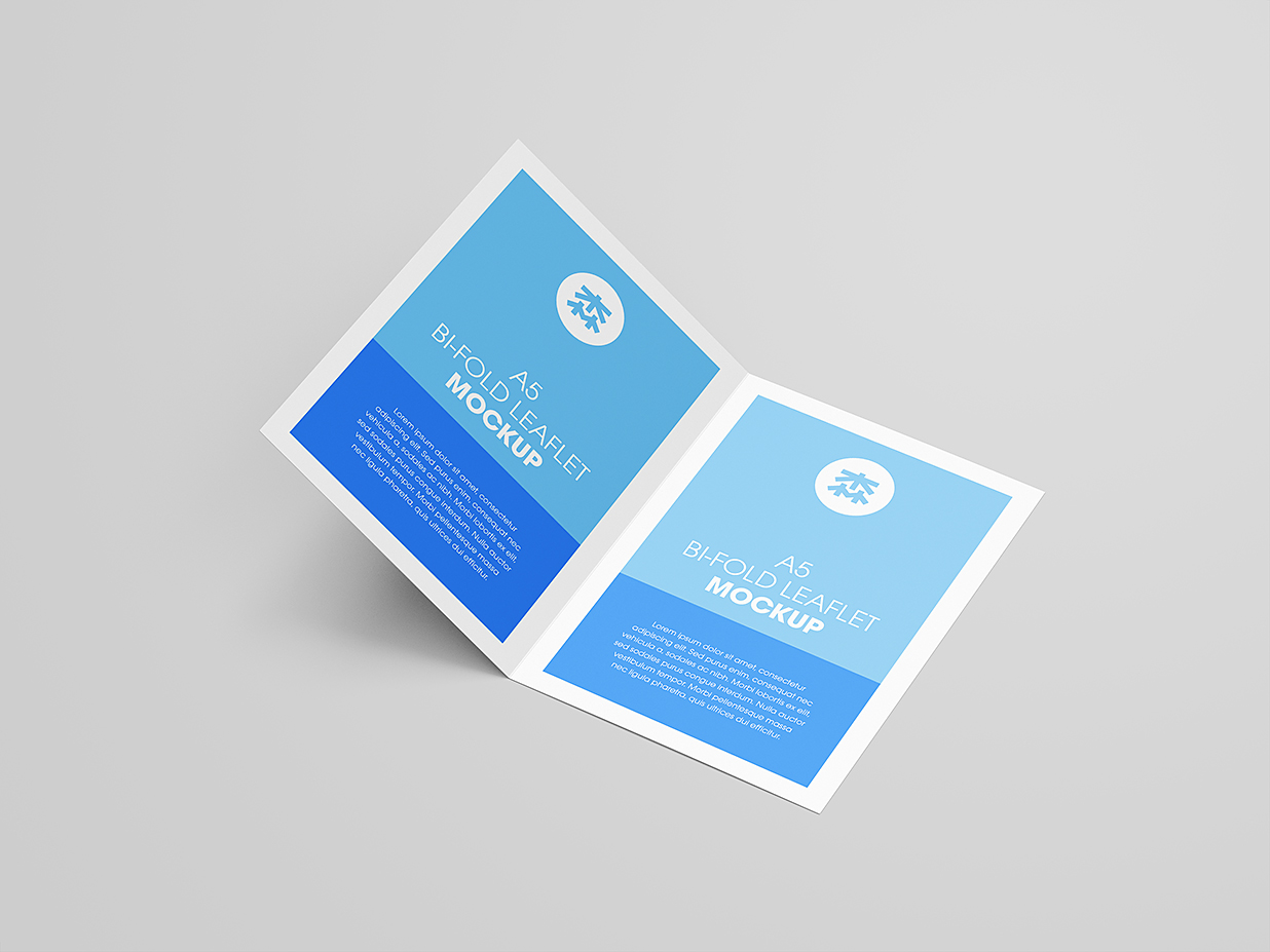 A5折页双折页样机mockup8组插图6