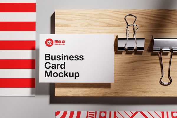 带场景的名片样机mockup3组