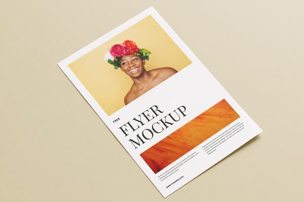 精致的单张宣传单样机mockup5组