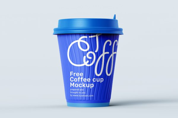 纸质咖啡杯饮品杯样机mockup4组