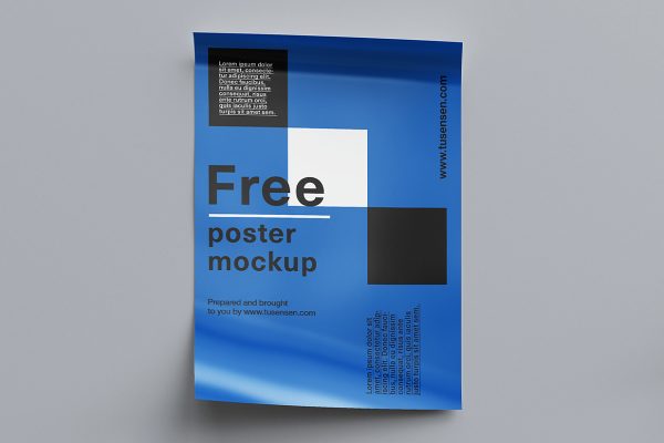 带纸筒的海报样机mockup11组