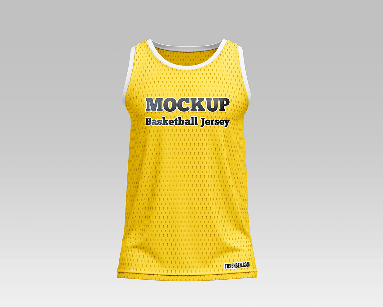 篮球服运动背心样机mockup3组插图