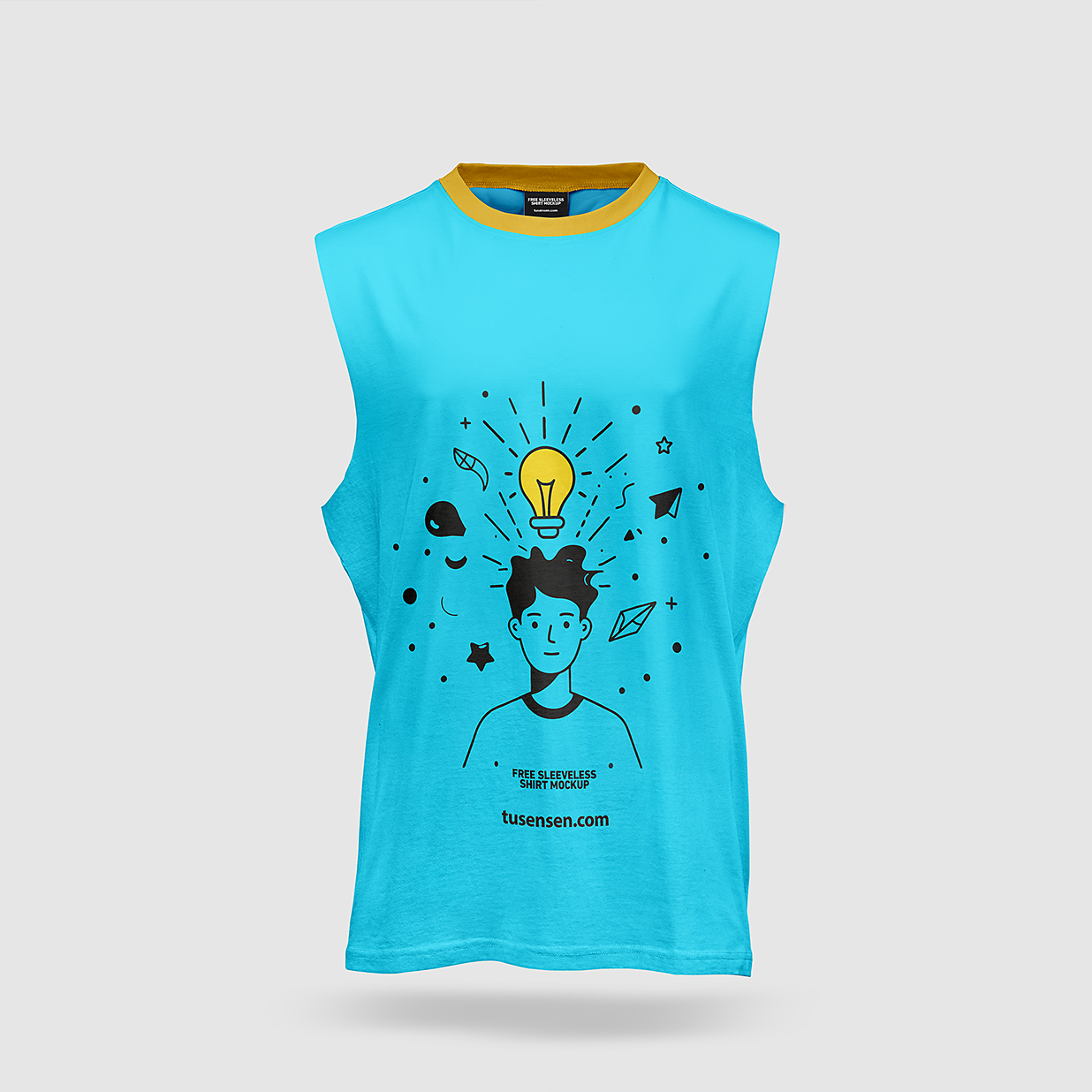 男生运动背心样机mockup2组插图