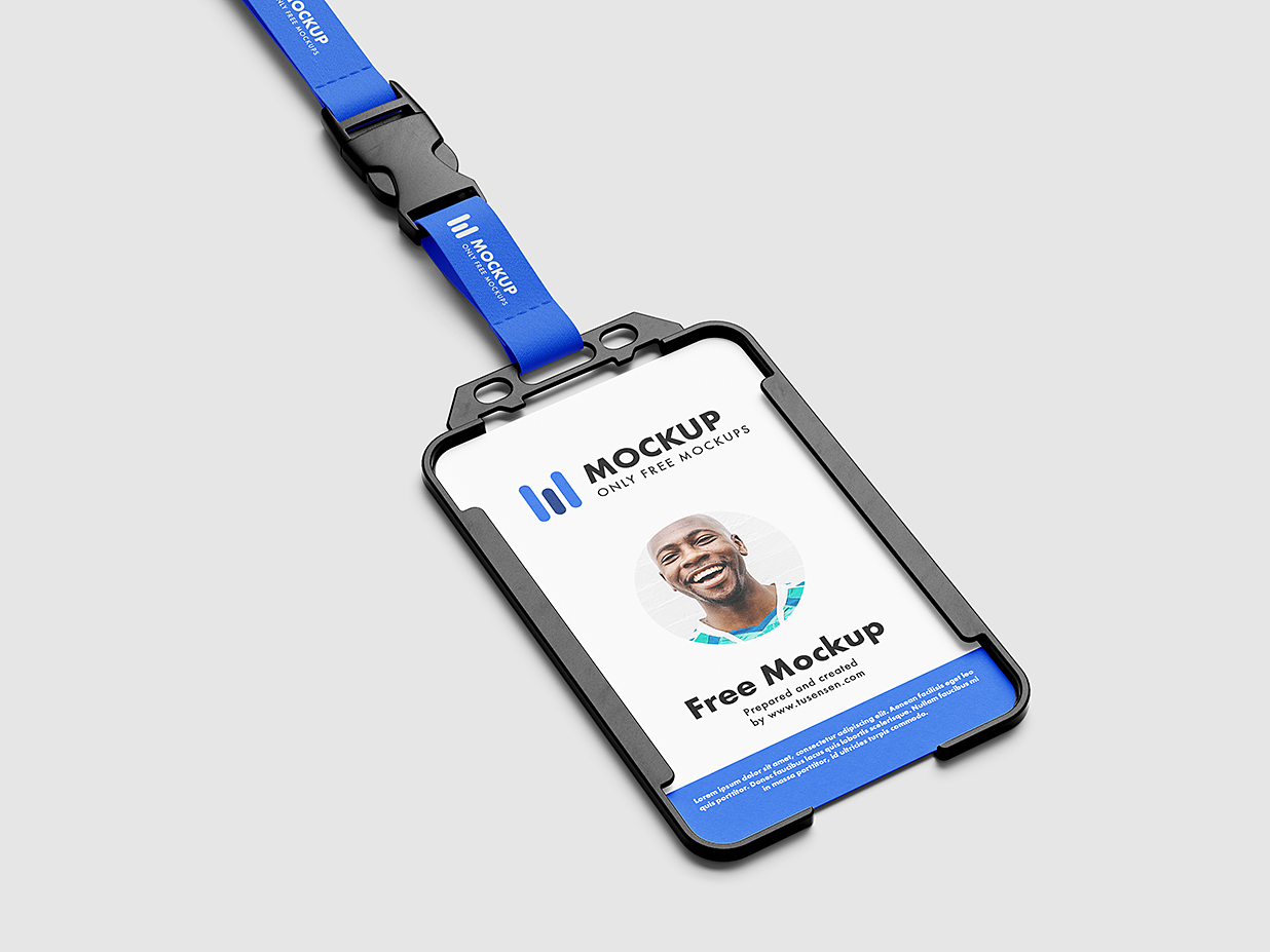 高质感工牌工作证胸牌样机mockup5组插图