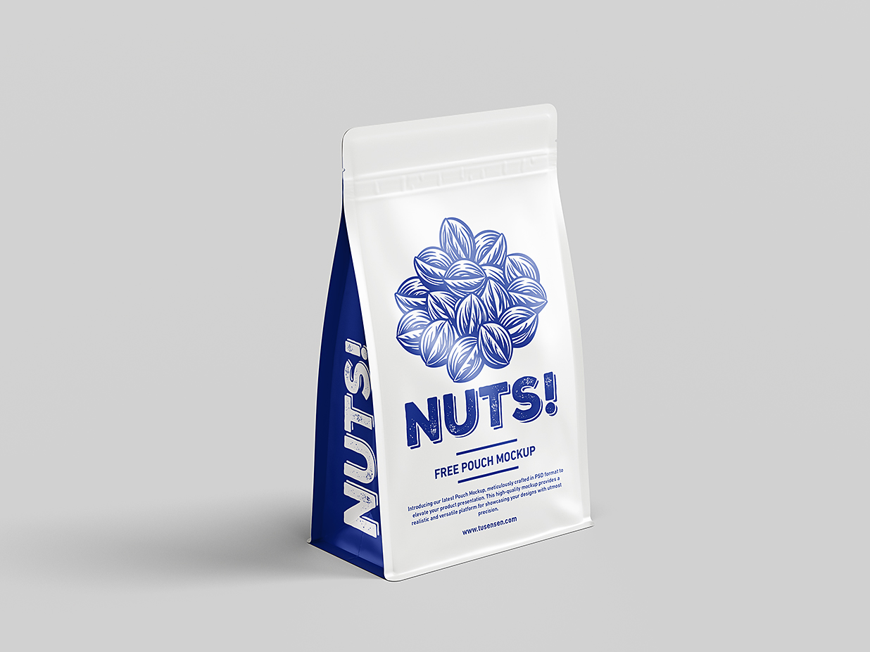 高质感自立袋自封袋咖啡袋食品包装袋样机mockup4组插图