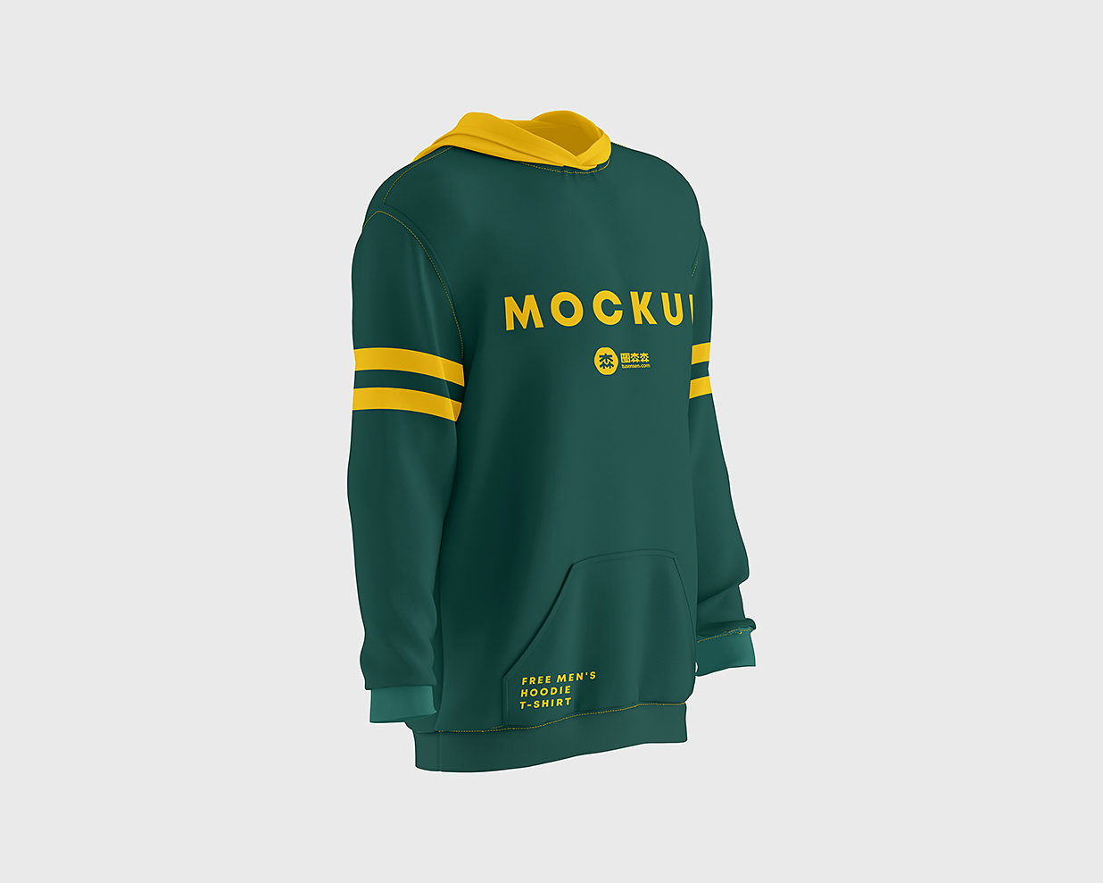 连帽衫运动衫卫衣样机mockup3组插图