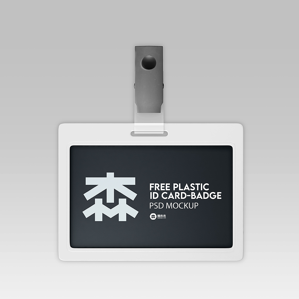 横版工牌工作证胸牌样机mockup3组插图