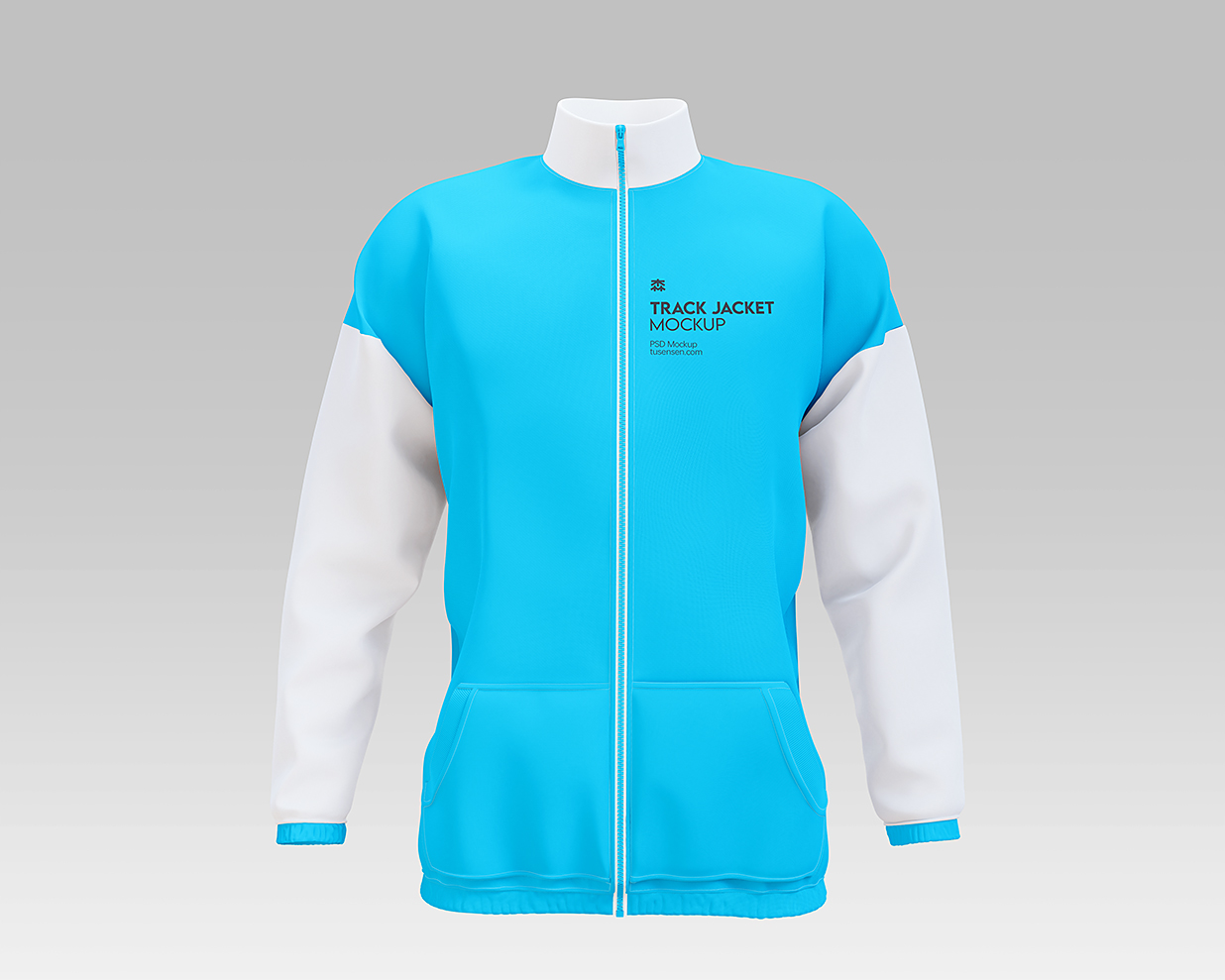 带拉链的外套夹克样机mockup3组插图