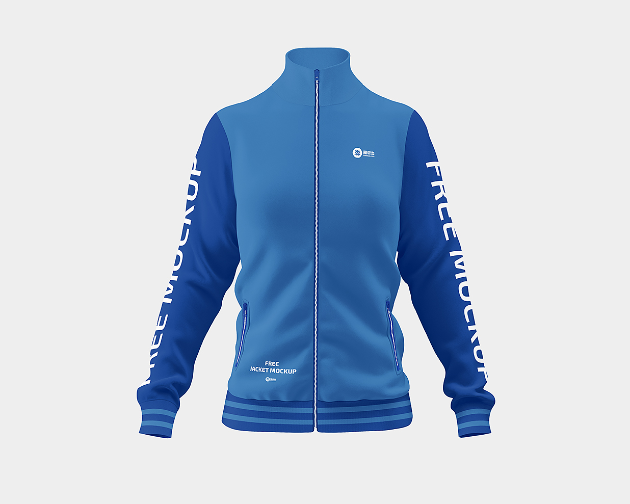 带拉链的外套夹克样机mockup3组插图