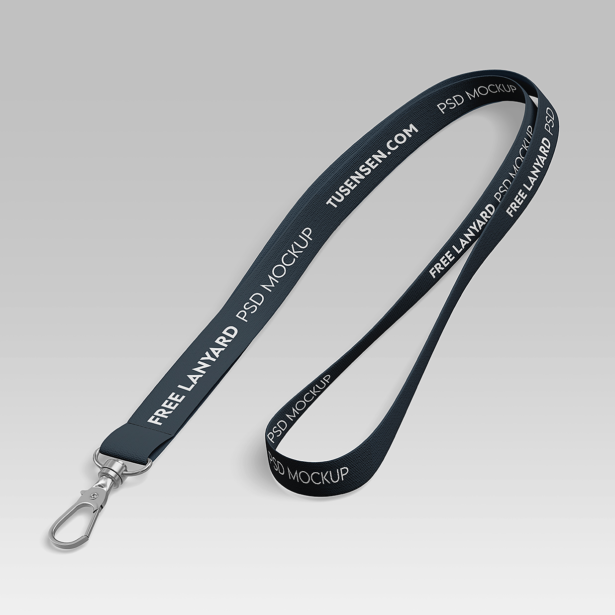 简约手机工作牌挂绳样机mockup3组插图