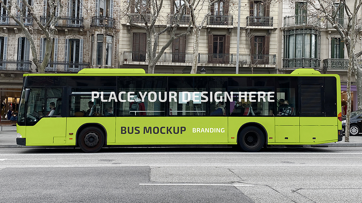 公交车样机mockup插图 公交车样机mockup插图