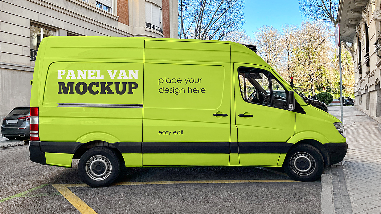 厢式货车样机mockup插图 厢式货车样机mockup插图