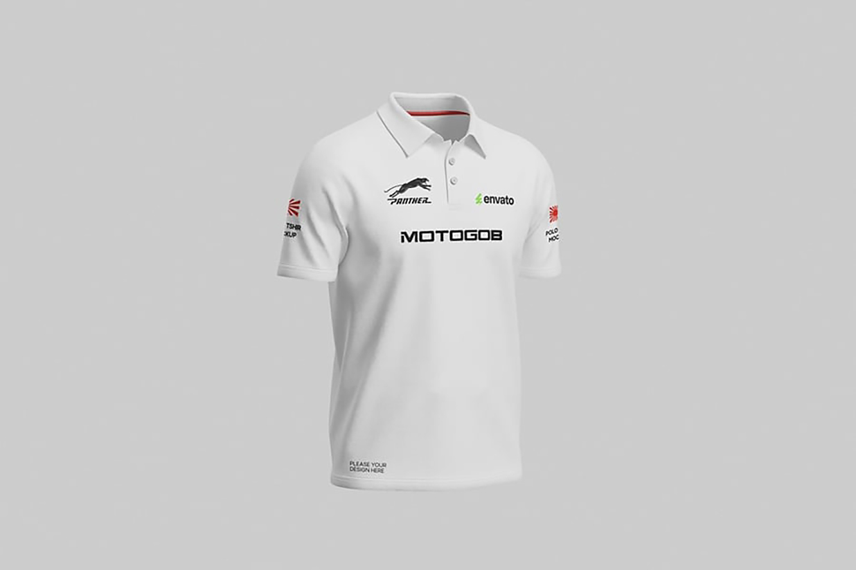高质感短袖Polo衫样机mockup4组插图
