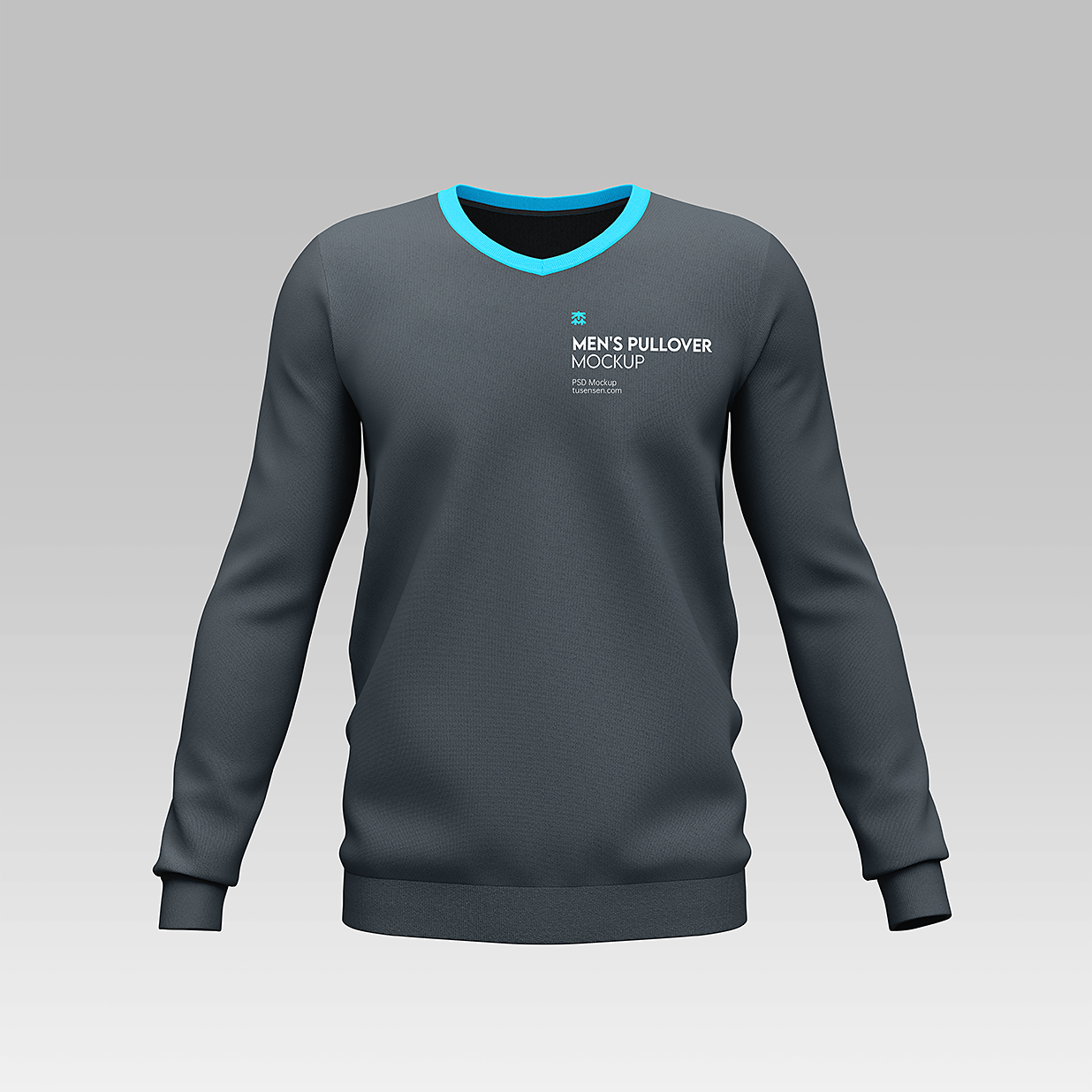 v领卫衣样机mockup3组插图
