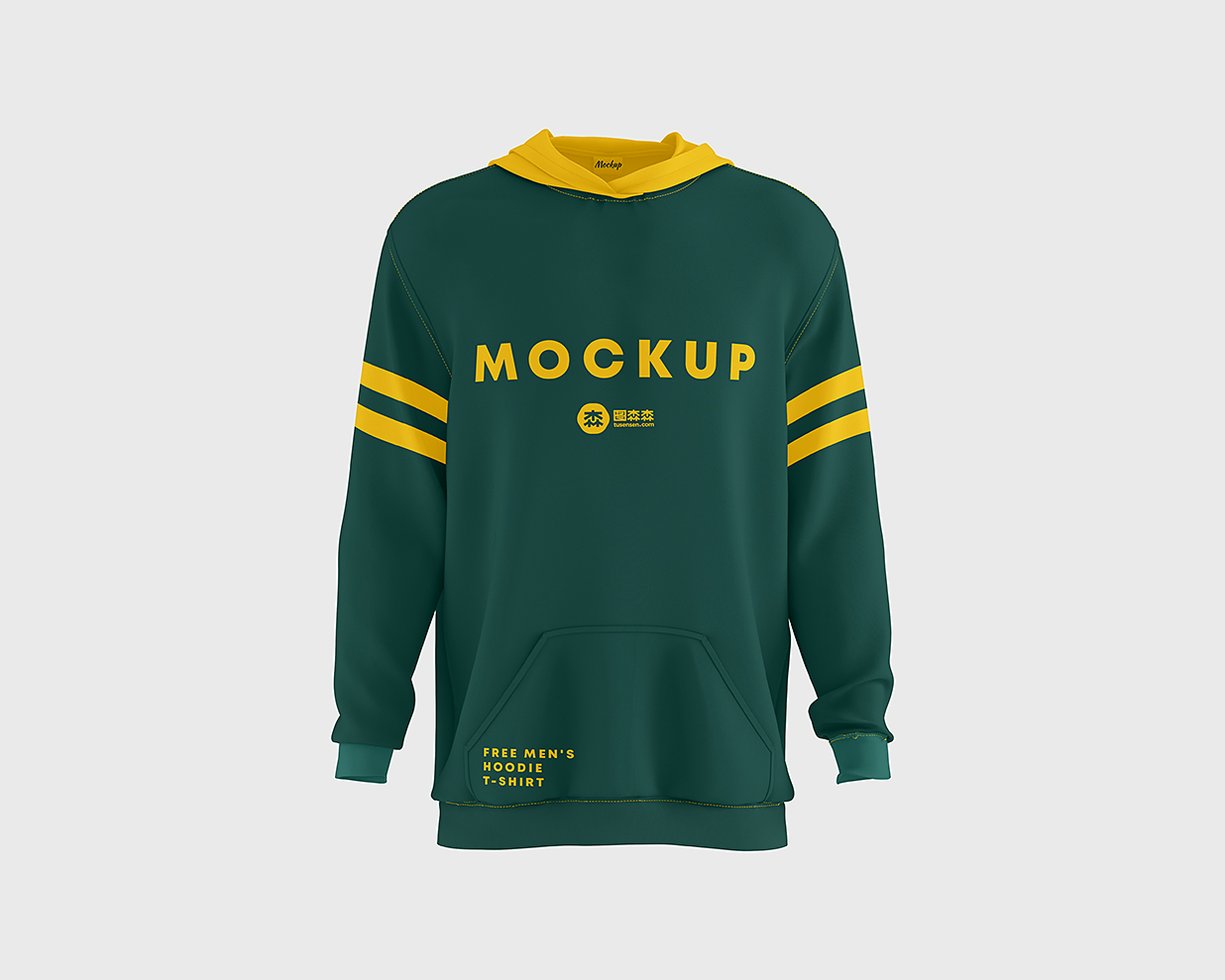 连帽衫运动衫卫衣样机mockup3组插图1