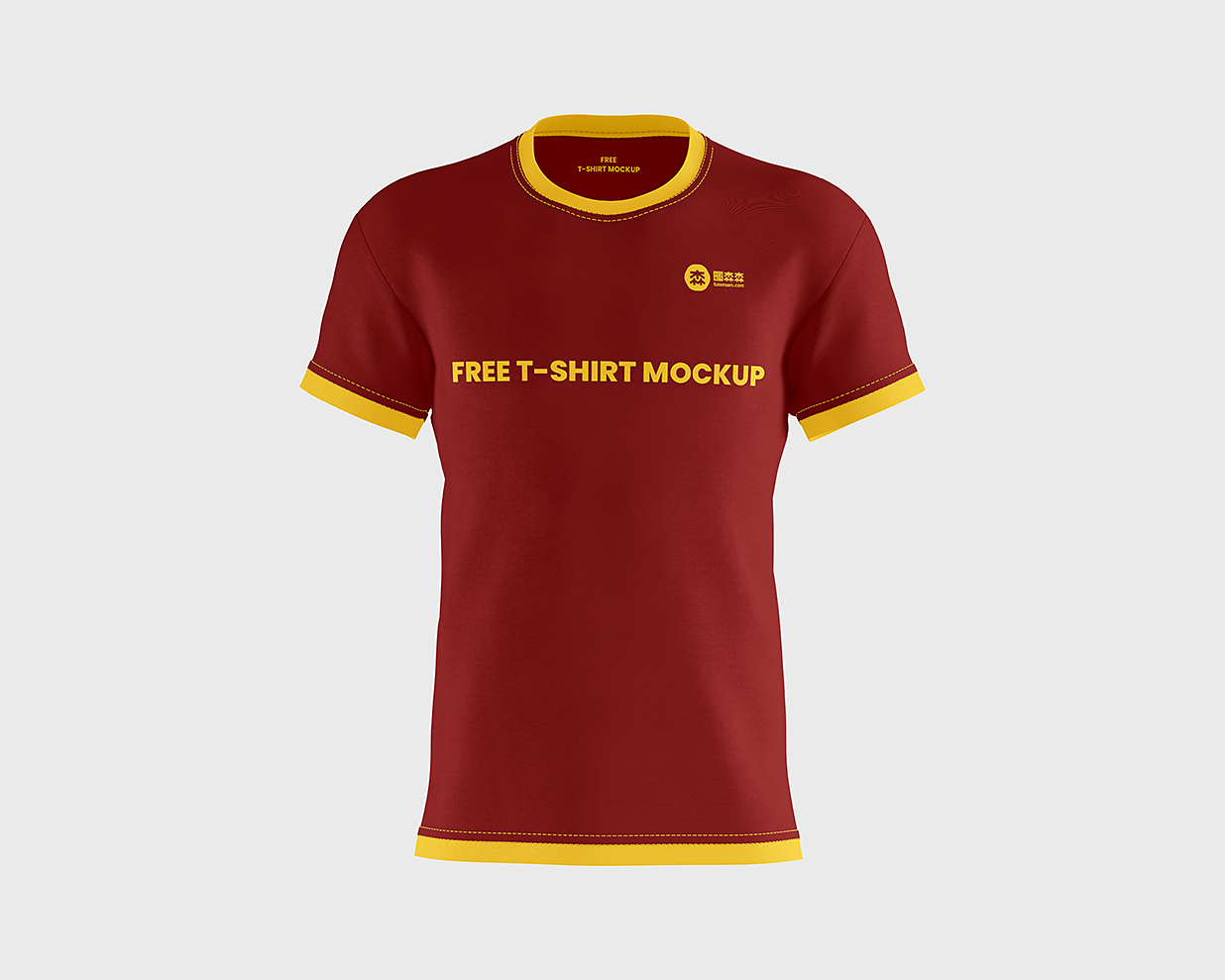 运动衫短袖T恤样机mockup3组插图1