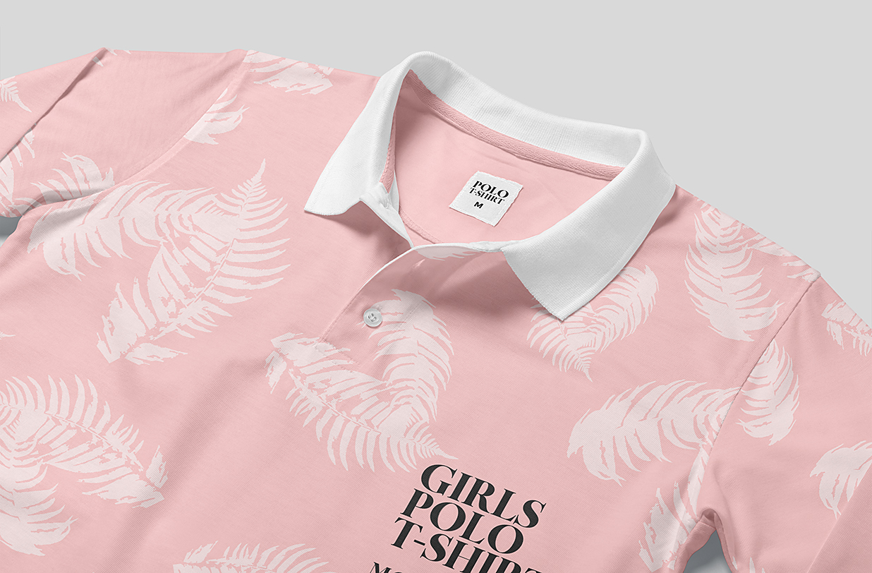 长袖 Polo衫样机mockup4组插图1