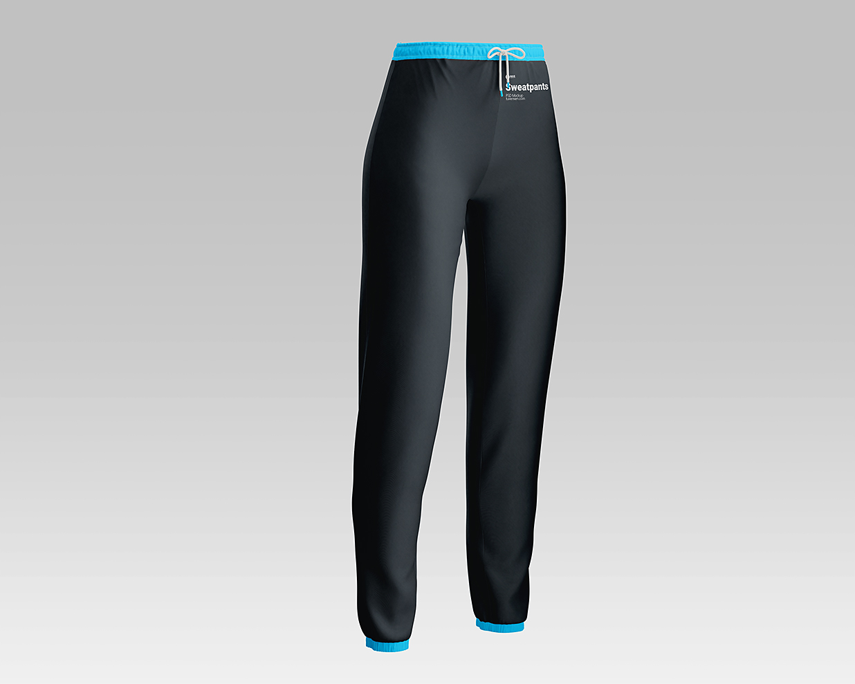 女士紧身裤运动裤长裤样机mockup3组插图1