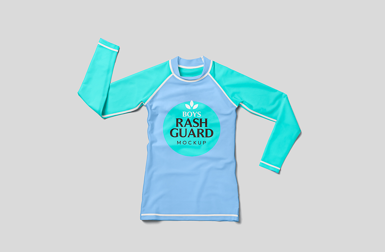 长袖防晒衣泳衣样机mockup4组插图1
