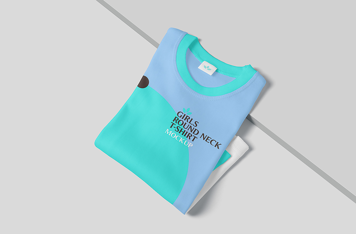 圆领长袖T恤样机mockup4组插图1