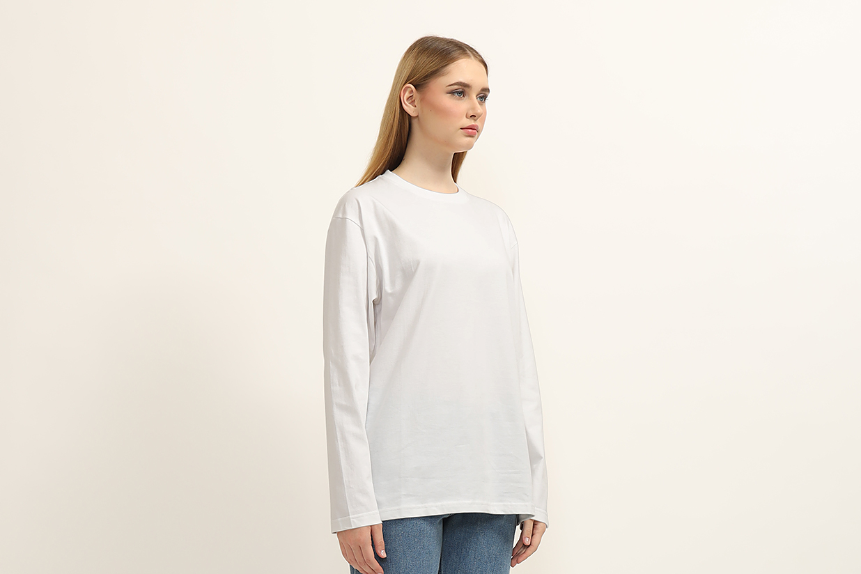 女生长袖T恤样机mockup3组插图4