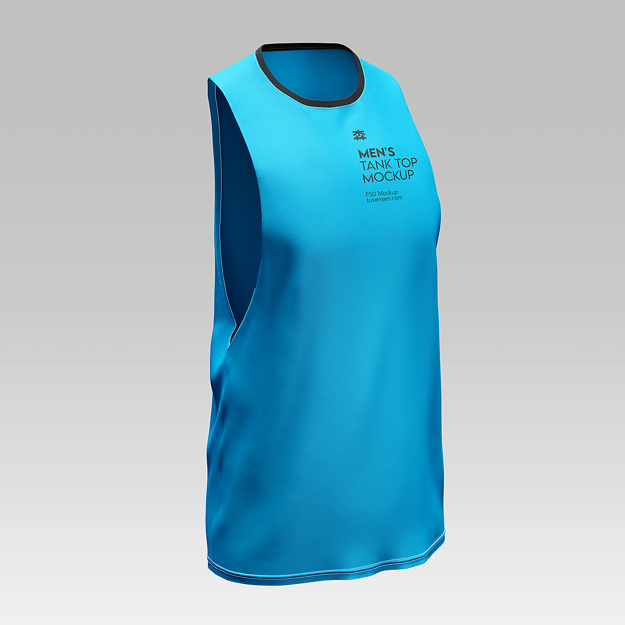 男生运动背心样机mockup3组插图1