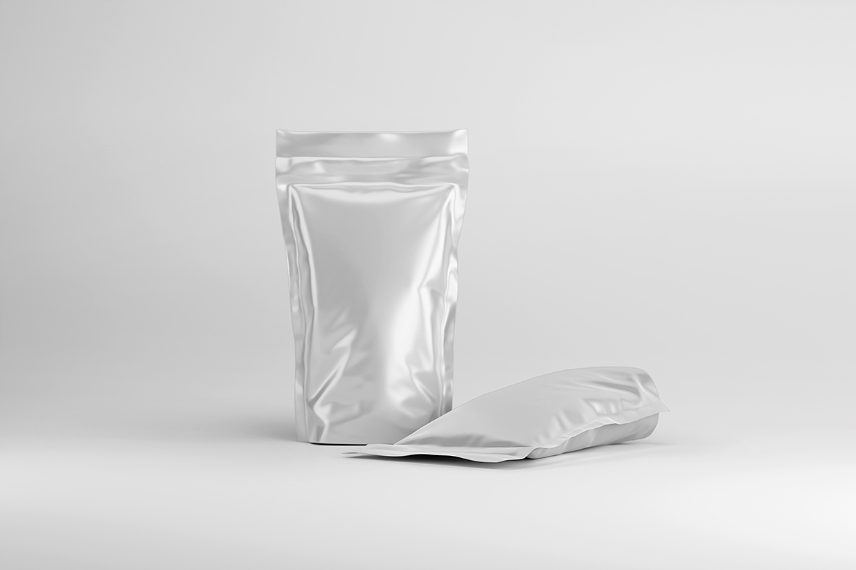 零食袋自立袋自封袋包装样机mockup3组插图4
