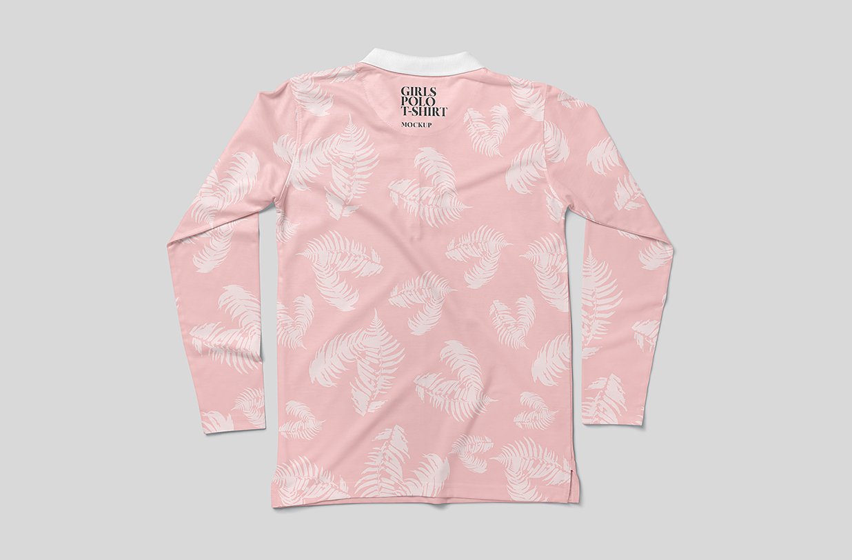 长袖 Polo衫样机mockup4组插图2