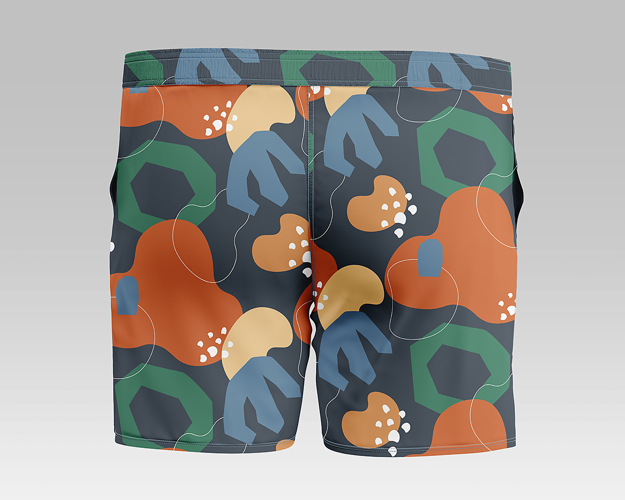 男式泳裤短裤样机mockup3组插图2 男式泳裤短裤样机mockup3组插图2