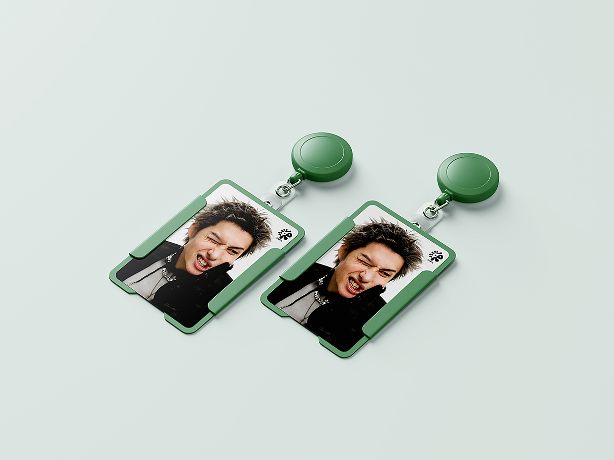精致的工牌工作证胸牌样机mockup4组插图2