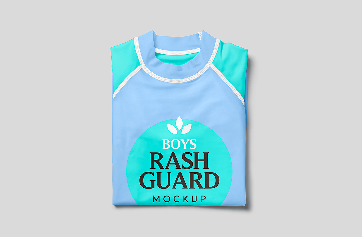 长袖防晒衣泳衣样机mockup4组插图2
