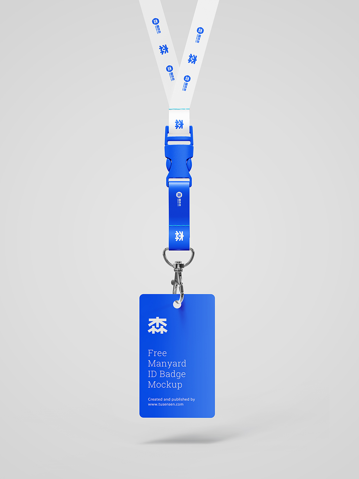 优雅的工牌工作证胸牌样机mockup3组插图2