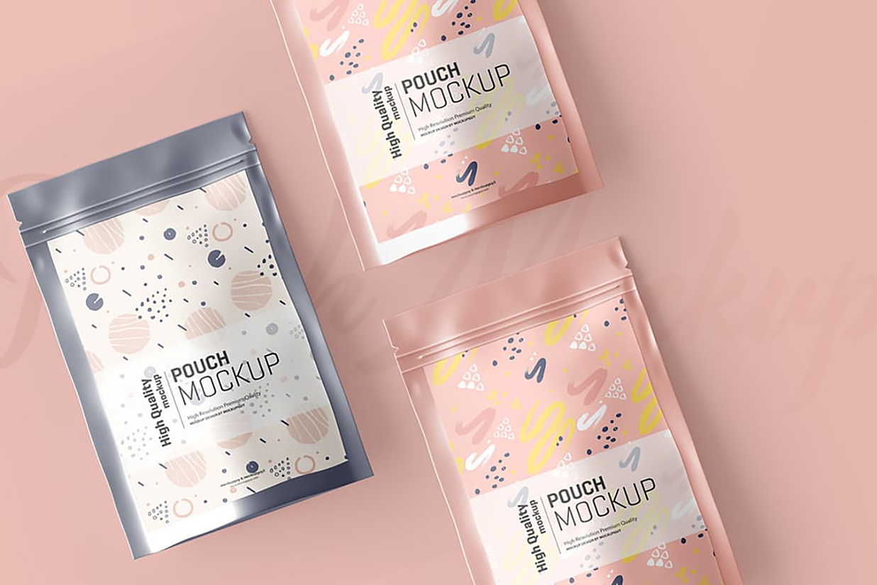 自立袋自封袋包装样机mockup3组插图2 自立袋自封袋包装样机mockup3组插图2